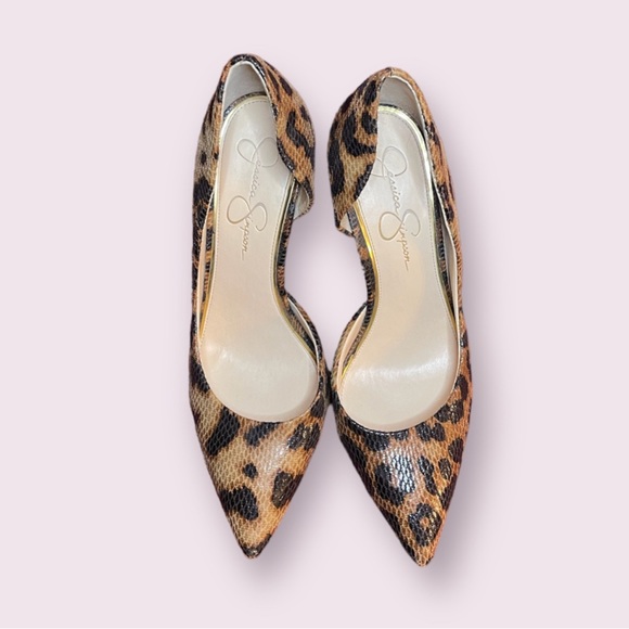 💵SOLD💵 Jessica Simpson Leopard Heels - Picture 2 of 5